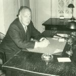Harold at his Desk