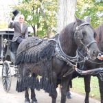 Brian pulling a hearse