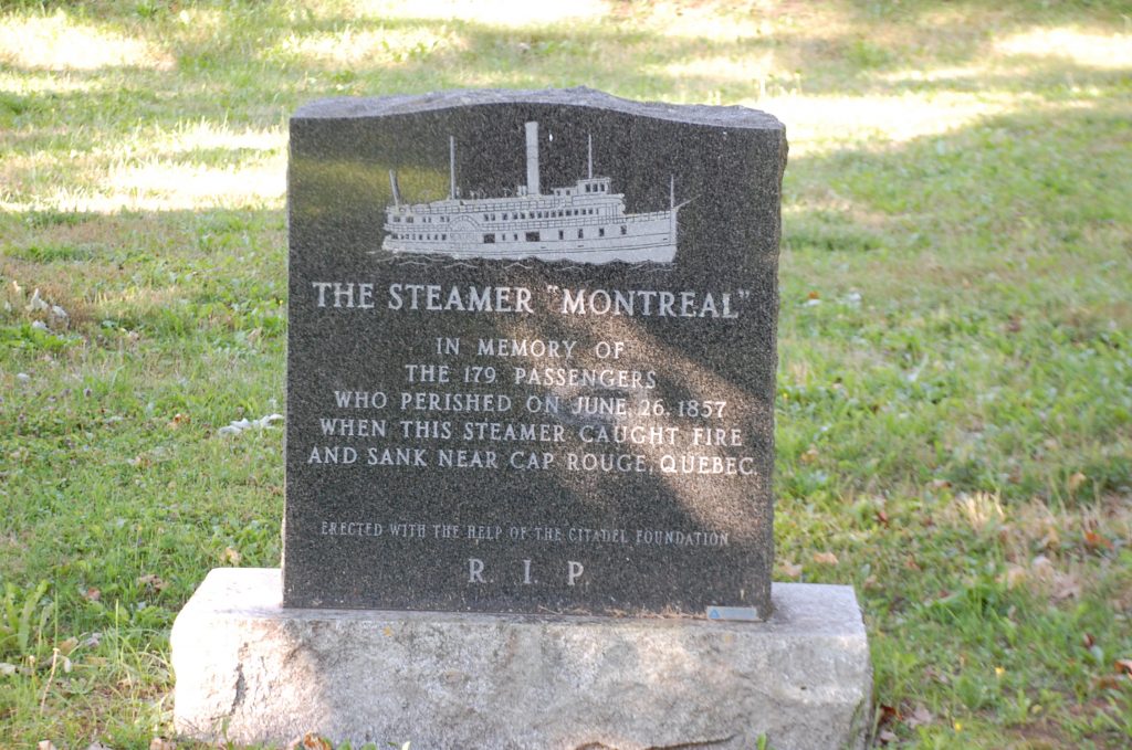 grey granite headstone