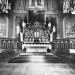 Saint-Michel de Vaudreuil Catholic church interior in 1928, Vaudreuil