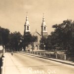 Sainte-Madeleine Catholic church in Rigaud around 1940
