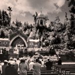 Notre-Dame-de-Lourdes sanctuary in Rigaud, 1956