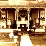 Altar of repose during Corpus Christi in 1946, Dorion