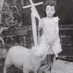 A child dressed as saint John the Baptist in Rigaud, 1895