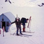 VOCers head out from the Burton Hut in the 1970s