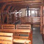 Bunks inside Elfin Lake Shelter