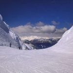 Skiers on Whistler Mountain