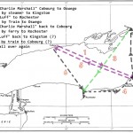 Lake Ontario – Routes of Charlie Marshall and Luff