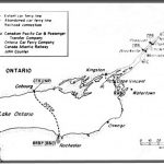 Rail Car Ferry Route Across Lake Ontario