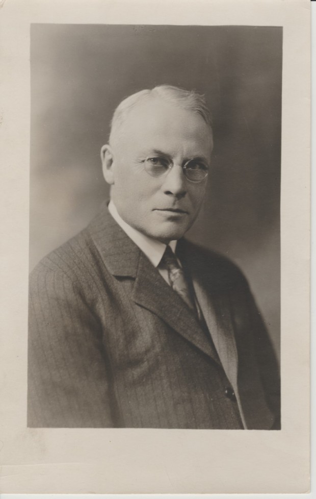 John A. Campbell sitting for a portrait.