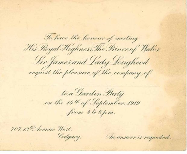 Invite to the Garden Party at Beaulieu with the Prince of Wales