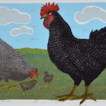 Lenard Anthony – Barred Rock Cock with Flock