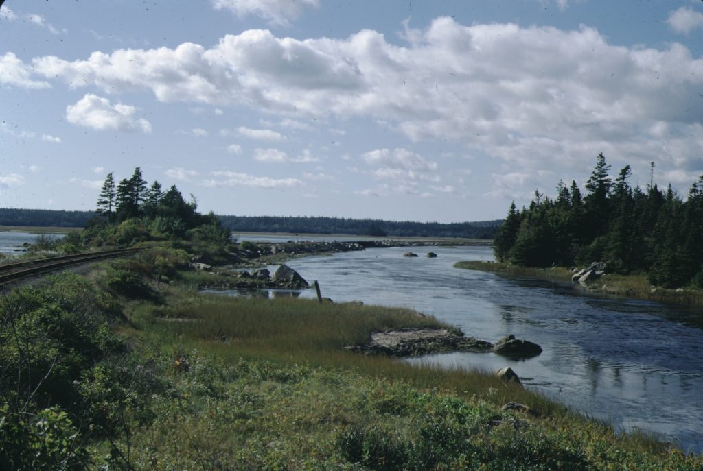 The CN causeway and the salt marsh
