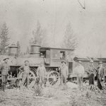 First Canadian Pacific Railway locomotive in Fernie, BC.