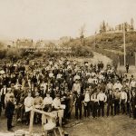Interned “enemy aliens” in Fernie, June 1915.