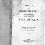 Italian Society, Ordine Indipendente Fior D’Italia (Independent Order Flower of Italy) booklet, Fernie, BC, 1927.