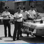Saint-Eustache police officers taking a break