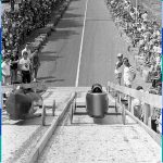 Soapboxes hurtle down the ramp