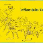 The 1977 map of the Fêtes du Vieux-Saint-Eustache
