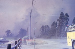 Incendie au nord du chemin Edes.