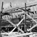 A Schooner Under Construction