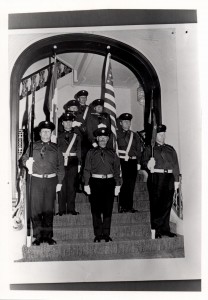 Garde d'honneur à la 1ère fonction en août 1971.