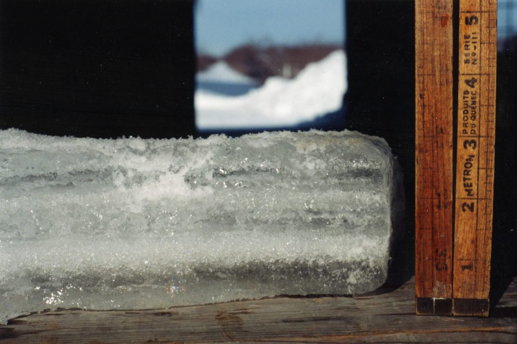 This citizen measured the accumulation of ice. It was at 3