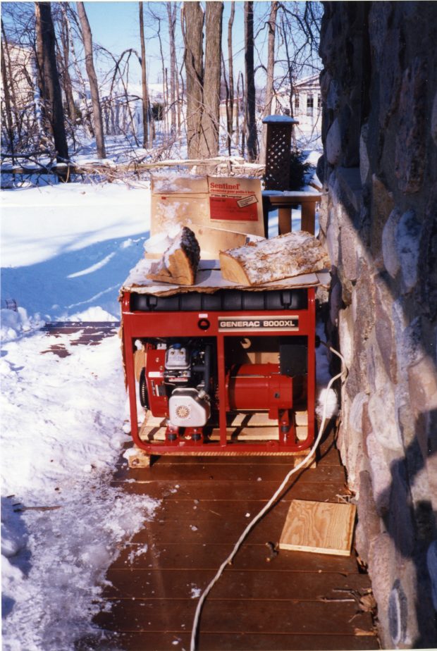 People buying generators to make up for the lack of electricity.