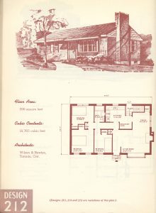 Plan for a 1 story home. Design 212