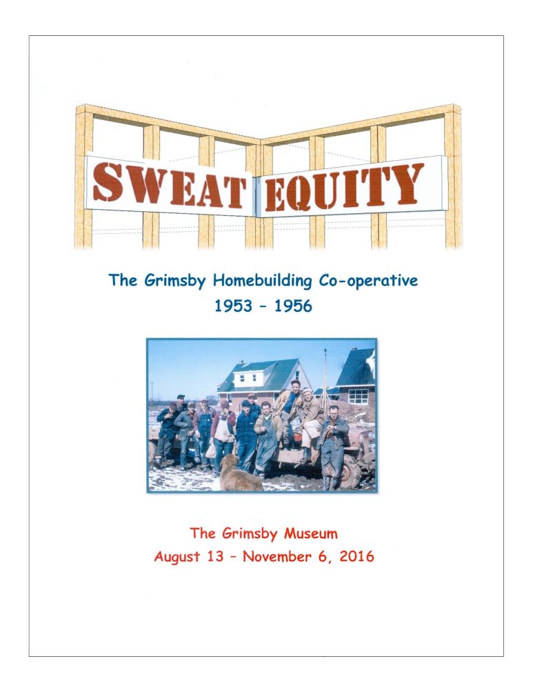Colour poster for museum exhibit "Sweat Equity"