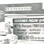 The business premises of the Parsons family of Country Road
