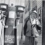 Marg Valentine (née Moore) and Bill Simpson Wait for Motorists at Moore’s Service Station, Coboconk