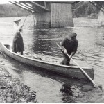 Elsie Reford Fishing on the Metis River