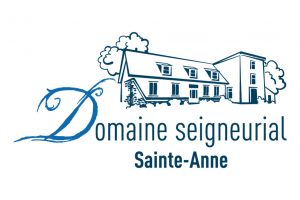 Logo illustrating the building of the Domaine seigneurial Sainte-Anne and bearing the inscription Domaine seigneurial Sainte-Anne.