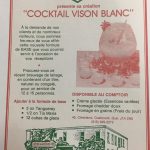 Advertising Poster for the “Vison blanc” Cocktail