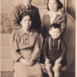 Ken Teshima as a young boy with his mother and cousins, Bill and Aiko Sumi