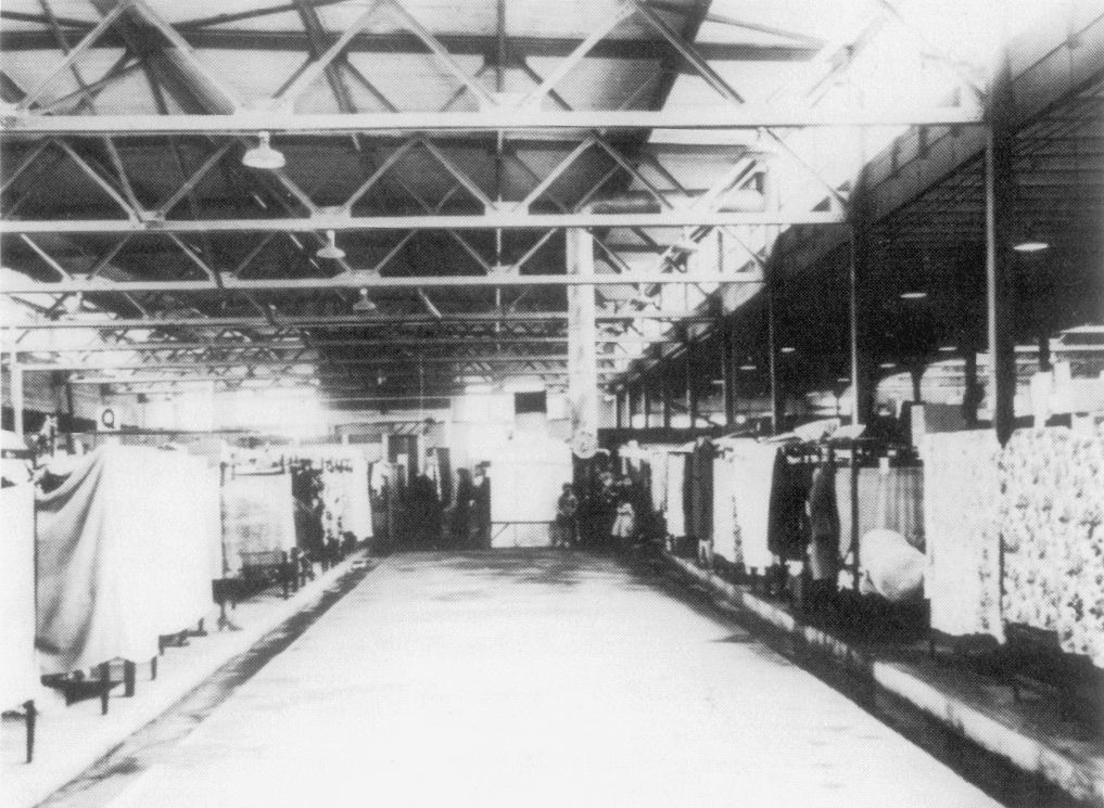 Livestock pens used to house Japanese Canadians