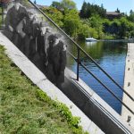 Posing on the Stairs of the Stone Fenelon Lock
