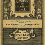 1928 Almanac and Farm Record Book