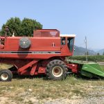 Corn Harvester on Agassiz Farm