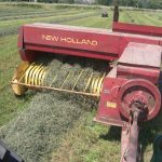 Baling Hay for Cow Feed