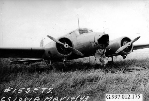 airplane with nose broken off