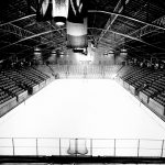 The skating rink ready to welcome hockey players!