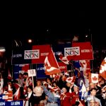 The “No” side supporters at the Verdun Auditorium