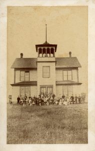 Magog Academy front toward Main St.