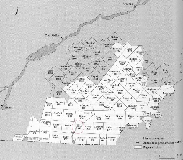 Eastern township map