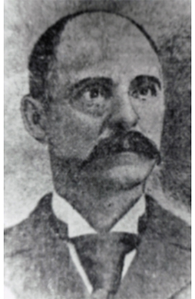 Photo of Joseph Papin I, looking straight ahead with a serious expression.