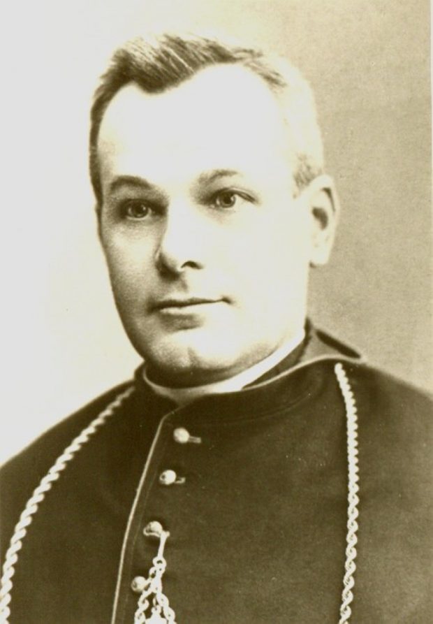 Portrait of a man in his forties wearing a bishop’s habit.