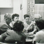 Lebanese community members in a kitchen