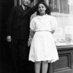 Peter and Doris Boulos in front of Princess Store
